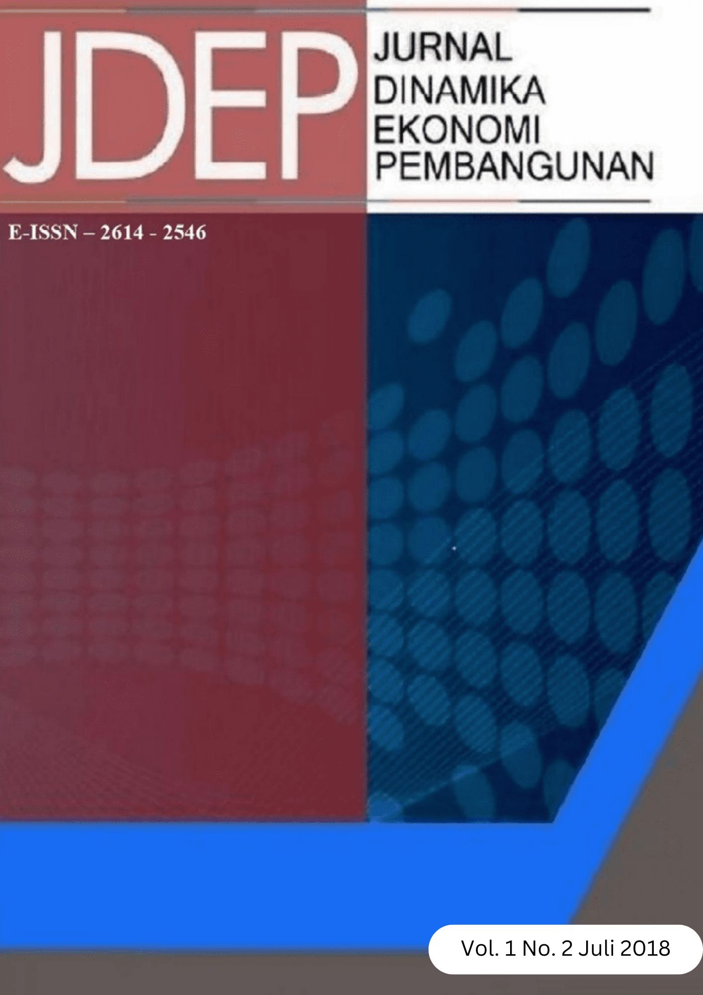 					View Vol. 1 No. 2 (2018): JDEP (Jurnal Dinamika Ekonomi Pembangunan)
				