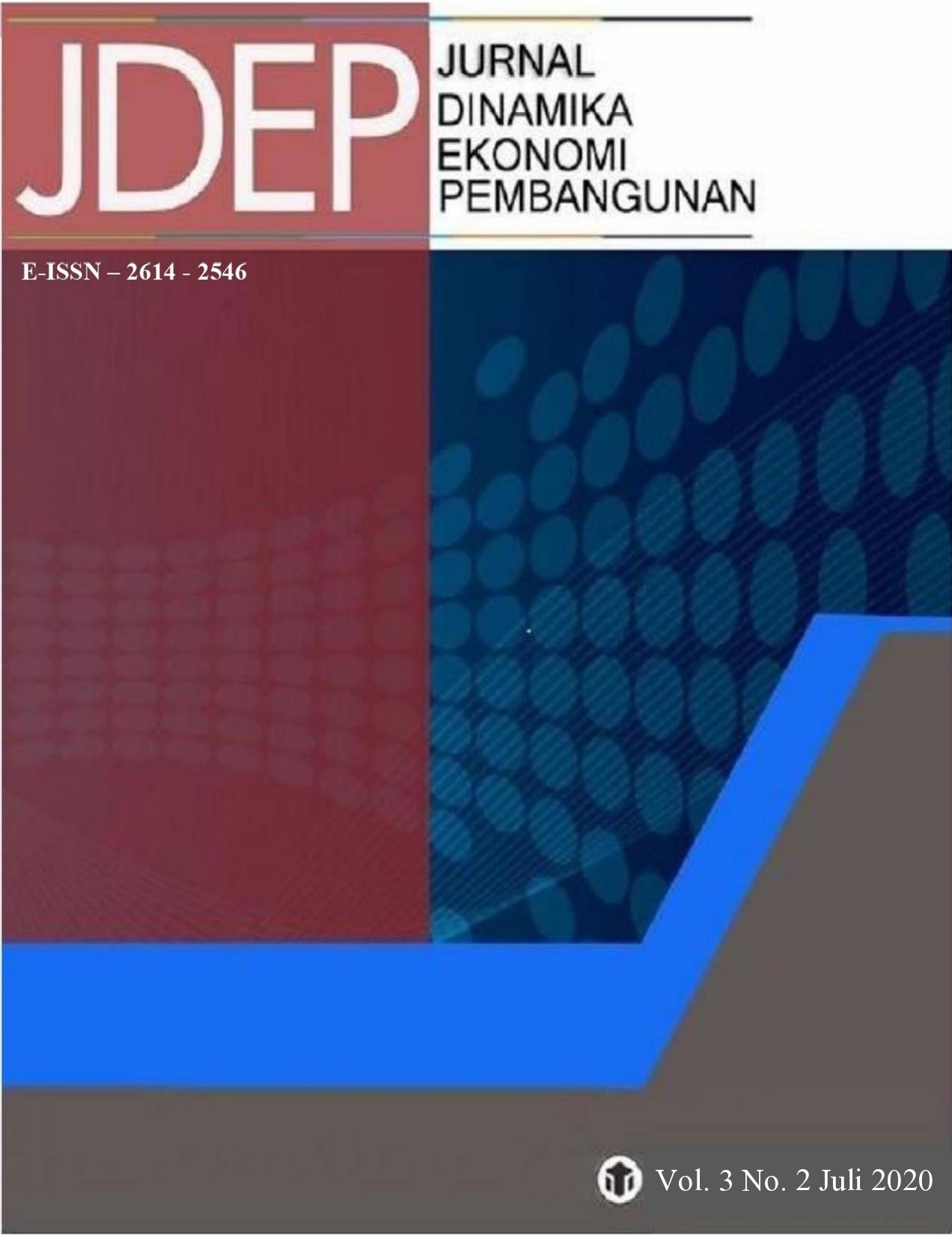 					View Vol. 3 No. 2 (2020): JDEP (Jurnal Dinamika Ekonomi Pembangunan)
				